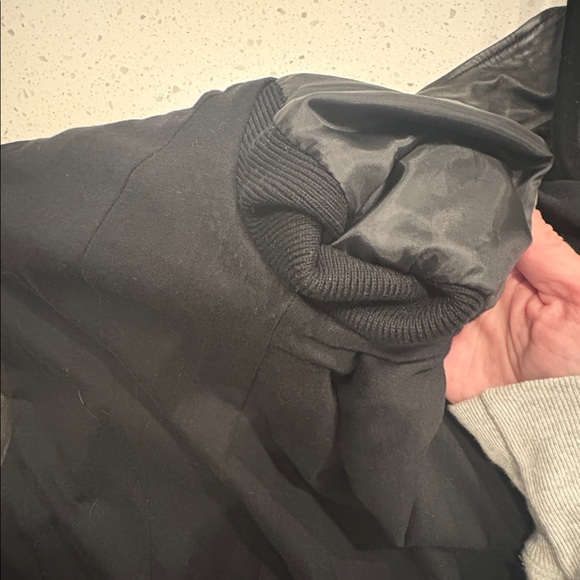 Trouve Black Leather Moto Jacket for Women - Picture 9 of 10